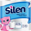 Silen Wc papier, 4 rollen, 2 laags, 100% Cellulose