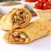 Dürüm shoarma met salade en saus