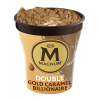 Magnum Double Gold Karamel Miljardair 440ml
De perfecte balans tussen fluweelzacht roomijs met biscuitsmaak, swirls van toffee-kaneelsaus en Golden Caramel chocolade met knapperige topping