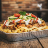 Groote kapsalon kipstukjes