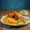 Hele gegrilde kip schotel