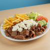 Döner kebab schotel met feta kaas