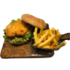 Crunchy Chicken Burger Menu