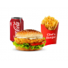 Chicken burger menu