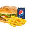 Vegetarische Burger Menu  van Jet