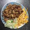 Shoarma schotel + drinken