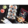 Daichi/zalm, monchou kaas, kommkommer, zwarte sessam