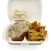 Schnitzelmenu champignonsaus