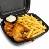 Halve haan met friet