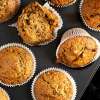 Vegan carrot cake muffin