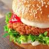 Crunchy chicken burger