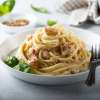 46. Pasta carbonara