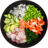 Poké bowl surimi krab