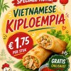 Vietnamese Kip Loempia. Zijn bijna op en op = op