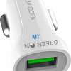 Green On Smart USB Port Car Charger