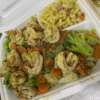 Garnalen met wok groente