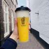Mango cream cheese tea