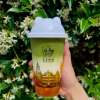 Mango matcha latte