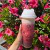 Strawberry cream cheese tea