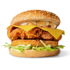Double chicken burger menu