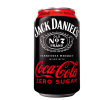 Jack Daniels Whiskey & coca cola zero sugar