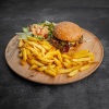 Plate hamburger USA special