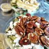 Salade geitenkaas met geroosterde peer