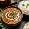Dal makhani with rice