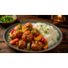 Veg manchurian with rice