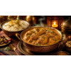 Chicken karahi with rice
