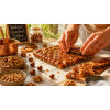 Walnut hazelnut toffee