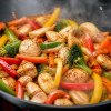 Mixed vegetable chicken curry