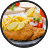 Varkenschnitzel met friet