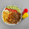 Döner kebab en kipfilet schotel