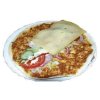 Turkse pizza met kaas en salade