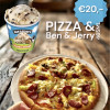 Pizza actie + Ben & Jerry 465ml