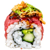 Flamed beef roll