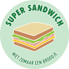 oud-truffelsalami ei, komkommer, sla, pittige mayo, tomaat en ui